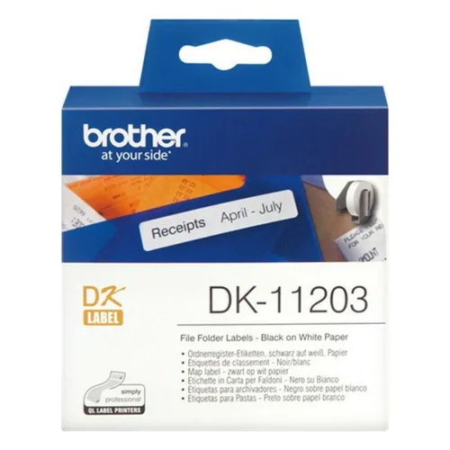 Vista 2 de Cinta Laminada para Rotuladoras Brother DK11203 Blanco