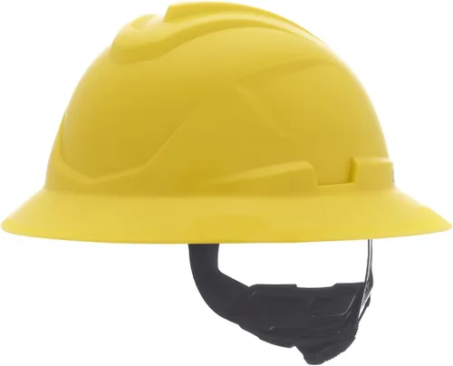 Vista 4 de MSA V-Gard C1 Casco de Ala Completa con Barrera Térmica de Enfriamiento ReflectIR y Suspensión Fas-Trac III - Utiliza Características