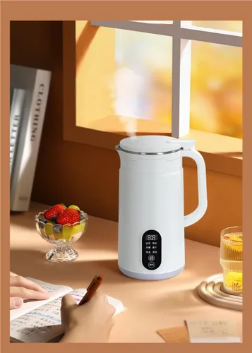 Vista 2 de Máquina de leche de soja de 20.3 fl oz. Máquina de romper pasta de arroz sin filtrar completamente automática. Máquina de romper paredes de ocho