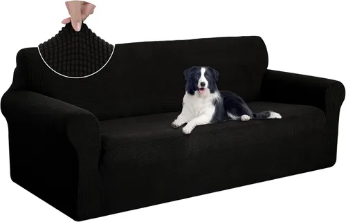 Vista 22 de U-NICE HOME Funda para sofá biplaza elástica, cubierta para sofá, funda para sillón, protector de muebles para sofá con 2 cojines, funda para sofá