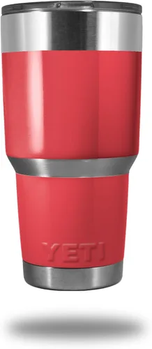 Vista 13 de Calcomanía de piel para vaso Yeti Rambler de 30 onzas, colección Sólidos, naranja quemado (vaso no incluido)