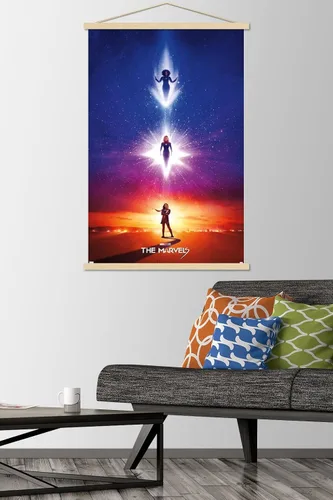 Vista 2 de Trends International Marvel The Marvels - Póster de pared de una hoja con marco magnético