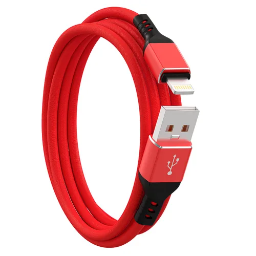 Vista 13 de Ironten Cable de carga para iPhone, certificado MFi de Apple, 1 paquete de 6 pies, color azul, largo, de carga rápida, sincronización de datos