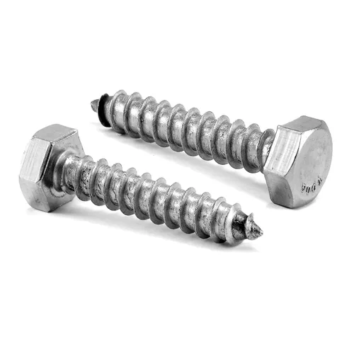 Vista 8 de Tornillos de cabeza hexagonal de 1/2" x 2" con rosca parcial, 10 piezas de acero inoxidable 304 18-8, tornillos hexagonales para madera de SG TZH
