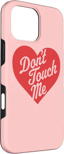 Vista 3 de iPhone 16 Pro Max Don't Touch Me - Funda de San Valentín con diseño de corazón divertido