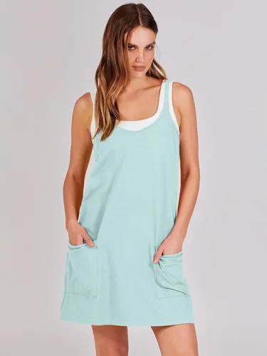 Vista 2 de ANRABESS - Vestido deportivo para mujer, para verano, rómper para tenis, entrenamiento y deportes, minivestido enterizo, pantalones cortos