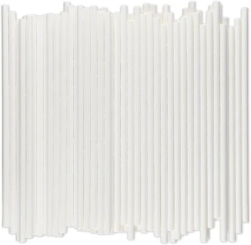 Vista 12 de [1000 unidades] Pajitas de papel de bambú verde para beber, 7.75 x 0.24 pulgadas, 100% biodegradables