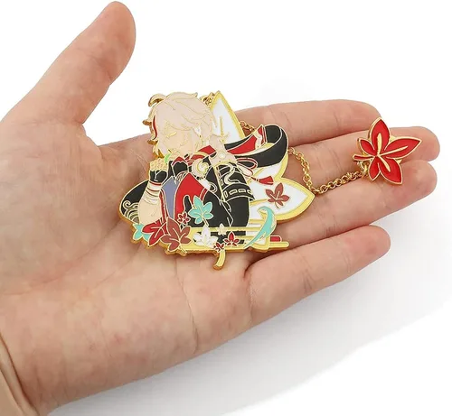 Vista 4 de Genshin - Broches esmaltados con diseño de personajes de juegos calientes, broche de solapa, regalo para fanáticos, broche de metal con insignia