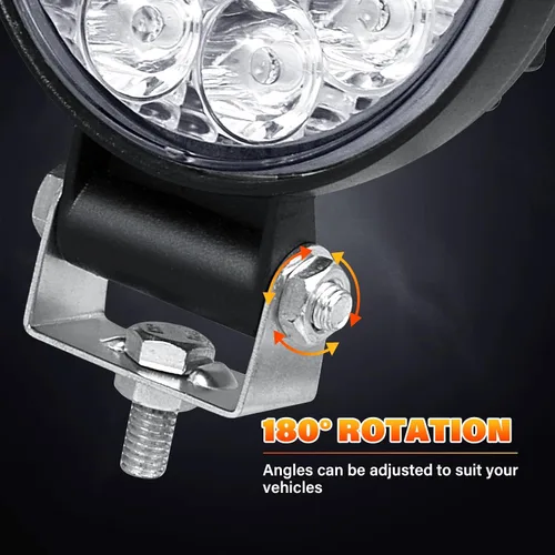 Vista 4 de Willpower 4 unidades de 4 pulgadas 3.9 in 42W mini luz de trabajo LED ultra fina haz de luz LED Pods luces de conducción 12V 24V Offroad Lámparas