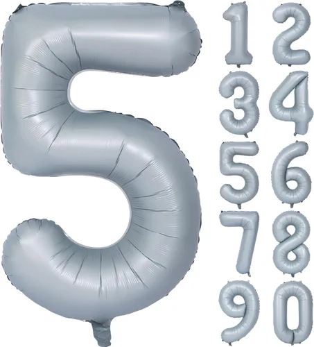 Vista 69 de Globos de 40 pulgadas con números de caramelo, papel de aluminio de helio, globos de látex de Mylar para fiesta de cumpleaños, decoración digital 0