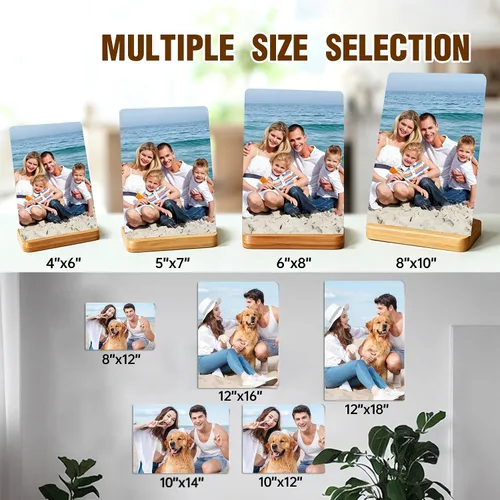 Vista 6 de Custom Style Impresiones de Fotos en Metal Personalizadas, Personaliza Tu Propio Marco de Fotos, Regalo de Imagen en Metal Personalizado