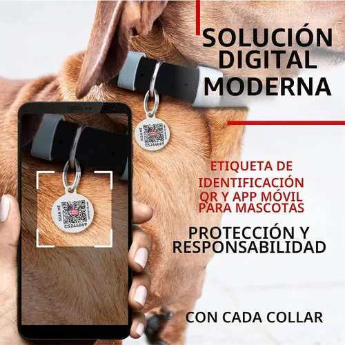 Vista 5 de WAUDOG Collar de cuero de larga duración para perros grandes, medianos y Negro