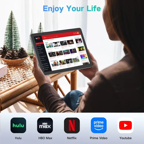 Vista 14 de Tablet Android 15 de 10.1 Pulgadas con Gemini AI – Octa-Core 12GB RAM 128GB ROM (Expandible a 2TB), Tablets PC con Pantalla Táctil HD Grande