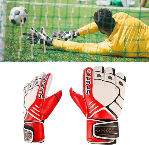 Vista 5 de Guantes de portero de fútbol fútbol antideslizantes de látex guantes de portero de fútbol para adultos