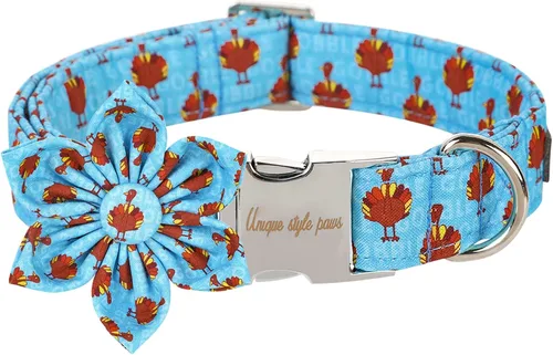 Vista 27 de Unique style paws - Collar de otoño para perros con lazo, collar para cachorros, regalo para mascotas, collar ajustable para perro, collares