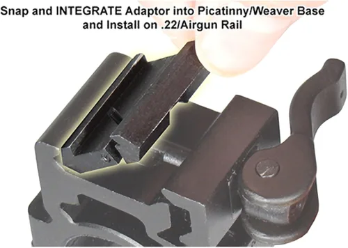 Vista 4 de UTG adaptador de presión profesional de .22/Airgun a Picatinny/Weaver Low