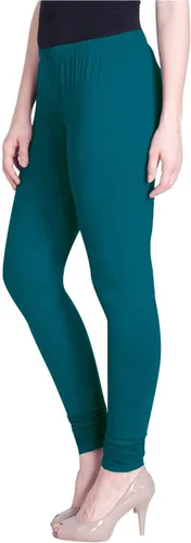 Vista 23 de ladyline Leggings Churidar elásticos de algodón para mujer Extra largos de longitud completa de cintura alta Talla regular y grande Pantalones