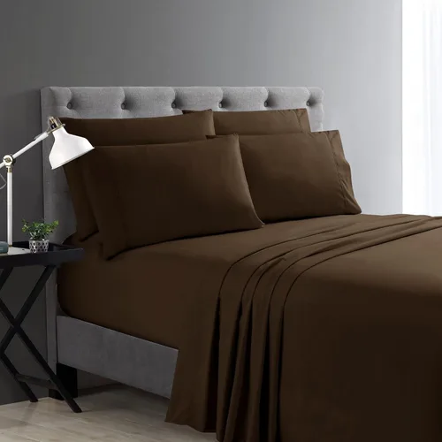 Vista 35 de Juego de sábanas Cathay Home Micro Caress lujoso, 90 g/m², 3 piezas, tamaño Twin, con 1 funda de almohada adicional, color Aqua