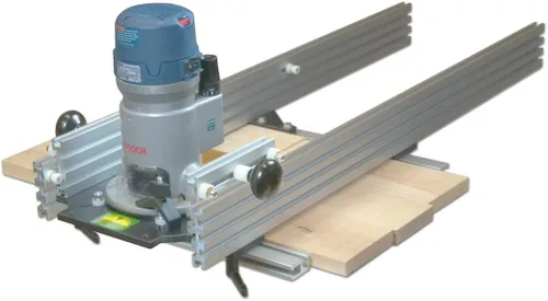 Vista 3 de Woodhaven Trineo de cepillado , modelos de capacidad de 27" a 86", rieles ultra pista, placa nodrill incluida