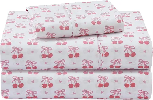 Vista 31 de Viviland 3 Pieces Boys Twin Sheets Set Kids, Baseball Printed Sheets