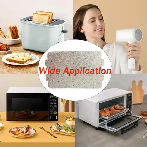 Vista 4 de 10 piezas de horno de microondas rebanada de mica, cubierta de guía de ondas, hoja de mica universal, parte de reparación de horno de microondas