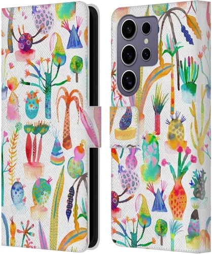 Vista 29 de Head Case Designs Officially Licensed Ninola Brushstrokes Black Summer Patterns Leather Wallet Case Compatible with Samsung Galaxy A07 4G