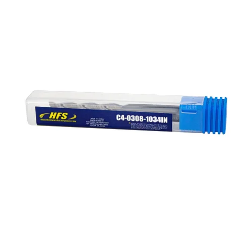 Vista 4 de HFS (R) Herramienta de corte de molino de extremo de carburo sólido 4 flauta 4 "Longitud total, 1-3/4" Longitud de corte, 3/8" de diámetro