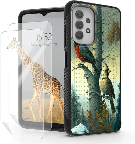 Vista 17 de Funda para Samsung Galaxy A23 Galaxy A13 4G/5G, Galaxy A04, Galaxy A04S, Galaxy A32 5G, con 2 protectores de pantalla, funda protectora de doble