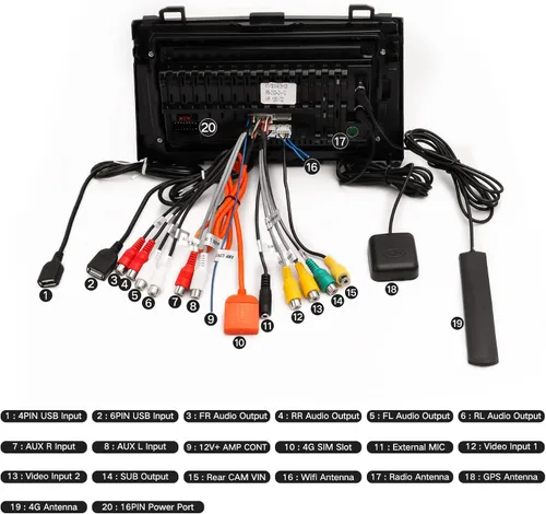 Vista 8 de Estéreo de coche Apple CarPlay con DSP, ViaBecs Radio táctil de 10.2 pulgadas de 6GB 128GB para Toyota Highlander 2008-2013, Unidad principal que
