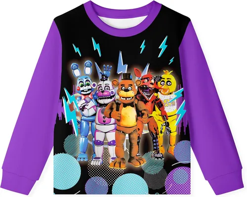 Vista 2 de AMEIME Conjunto de camisa y pantalones para niños, chaqueta, abrigo, ropa de exterior, trajes de película de terror para niños y niñas, regalo