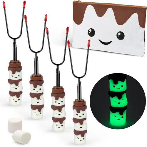 Vista 8 de THE S'MORES COMPANY - Organizador de S'mores con bandeja, kit de caja de aperitivos S'mores para suministros de S'mores, accesorios de camping