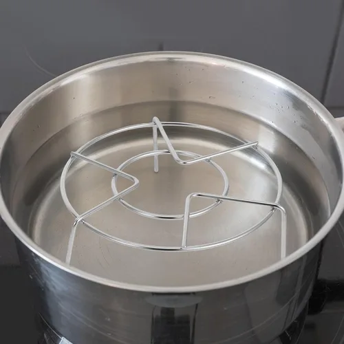 Vista 4 de 3 Piece Stainless Steel Steamer Rack Tripod Insert for Pots