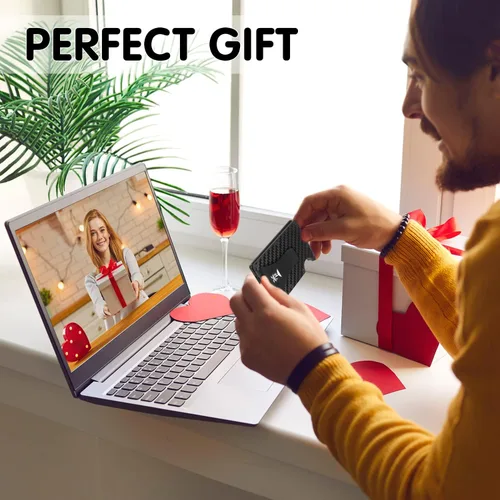 Vista 6 de BESTBEL - Cartera minimalista de fibra de carbono para hombres y mujeres, billetera delgada con clips para dinero, bloqueo FID, tarjetatarjeta