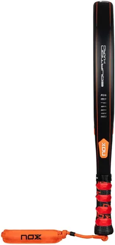 Vista 4 de NOX Raqueta de pádel Equation Hard 2026 Pala Padel de forma redonda Sistema antivibración AVS, tecnología exclusiva de giro y doble rugosidad