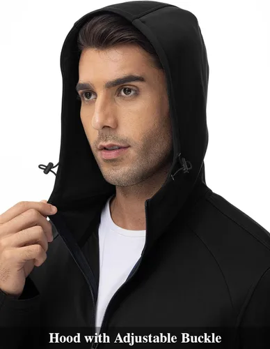Vista 5 de TBMPOY Conjunto deportivo con capucha para hombre, con cremallera completa, deportivo, casual, 2 piezas, conjunto de pantalones deportivos