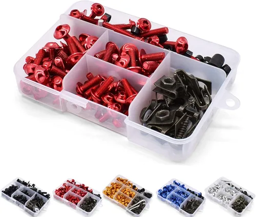 Vista 6 de TCHAU Bodywork Kits Motorcycle Fairing Screw Spring Bolts Kit Body Fastener Clips for Kawasaki Versys 1000 ZX12R ZX6R ZX636R ZX6RR ZX9R ZZR600 Parts