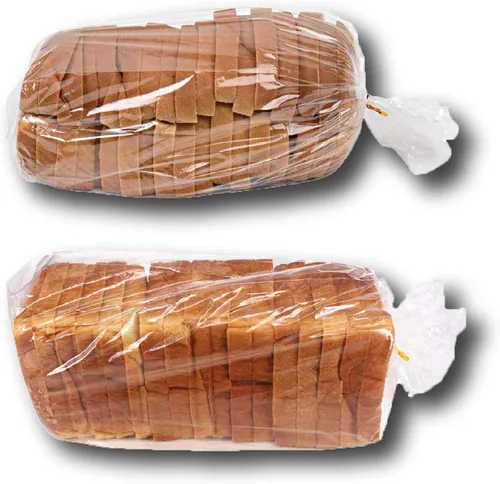 Vista 3 de Bolsas de pan con lazos, reutilizables, 60 bolsas transparentes y 60 lazos, bolsas de pan para pan casero y pan de panadería ajustables