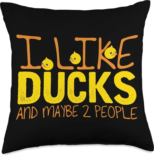 Vista 5 de Ente Enten Entenvogel Vögel Vogel Motive Humorous Saying Duck Lover - Almohada (16 x 16 pulgadas), multicolor