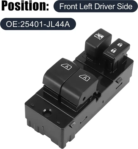Vista 2 de X AUTOHAUX Controladores de elevalunas eléctricos delanteros de repuesto para Infiniti G37 Q60 Coupé para Infiniti G37 2008-2013 para Infiniti Q60