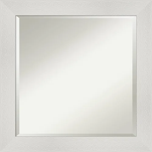 Vista 74 de Amanti Art - Espejo de baño blanco para sobre lavabo, espejo de tocador rectangular blanco de 35x45 para gabinete, marco moderno extragrande, se