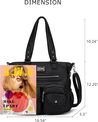 Vista 2 de Monederos grandes para mujer, bolsos de hombro para mujer