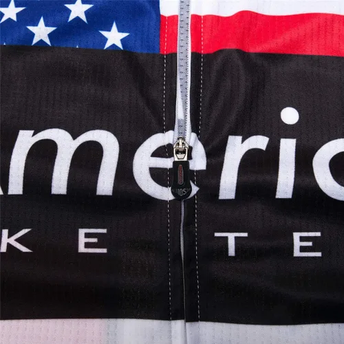 Vista 5 de Bike Jersey Hombres Ciclismo Jersey bicicleta superior transpirable ropa de verano America