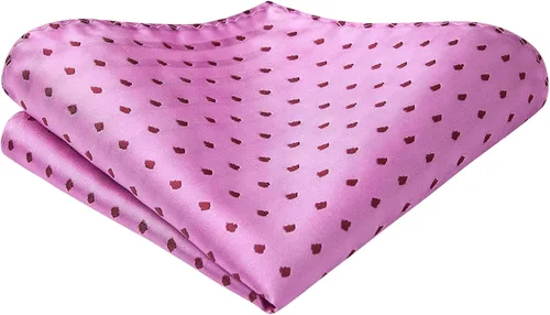 Vista 173 de HISDERN Pajaritas para hombre, diseño de lunares, corbatín y bolsillo cuadrado, clásico, esmoquin de negocios, boda, pajaritas, pañuelo