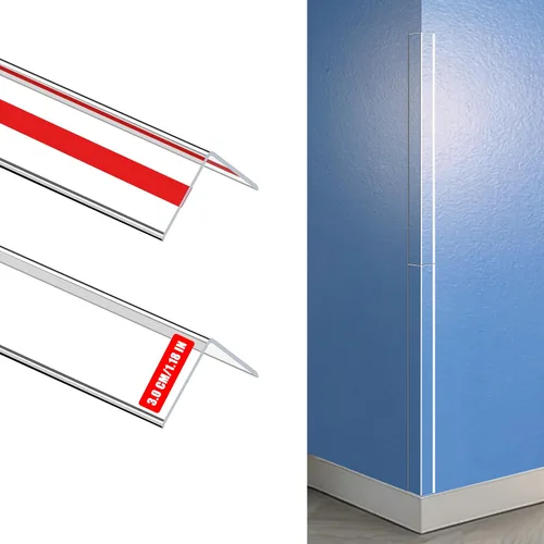 Vista 37 de Mini protectores de esquina autoadhesivos transparentes para pared, bonitos protectores de esquina y protector de bordes para marco de puerta