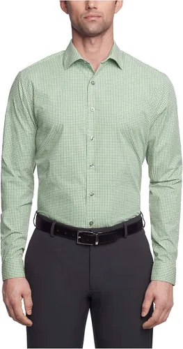 Vista 18 de Kenneth Cole - Camisa de vestir para hombre, corte ajustado, cuadros y rayas (estampadas)