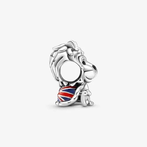 Vista 3 de PANDORA Wavy Union Jack León negro rojo y azul