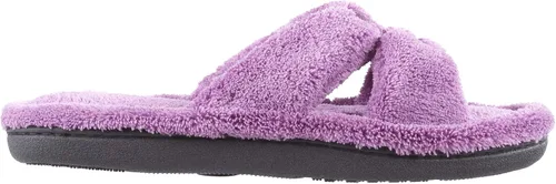 Vista 2 de isotoner Signature X-Slide - Zapatillas de satén con espuma viscoelástica para mujer