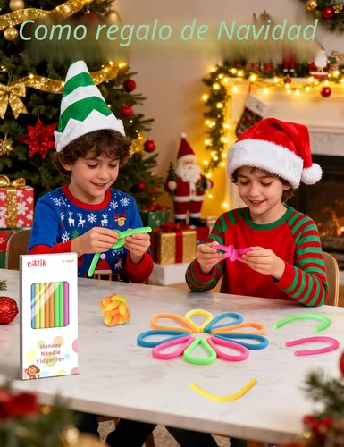 Vista 9 de Paquete de 10 Juguetes Sensoriales para Niños – Cuerdas Sensoriales Elásticas Extra Gruesas Mejoradas para Autismo, TDAH, Ansiedad – Caja de Regalo
