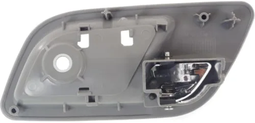 Vista 2 de Para Chevy Tahoe Manija de puerta interior trasera lado del conductor Bisel gris con palanca cromada 2007-2014 Trim:All Submodels