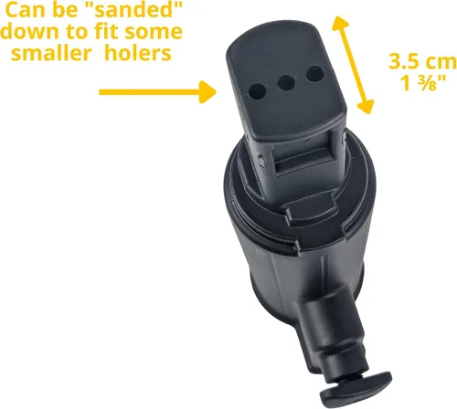 Vista 4 de Foretra – Extensión de soporte para paraguas – Extensor se adapta a la mayoría de carritos de golf o carrito de golf Power Cart Soporte de paraguas